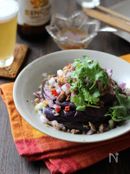 茄子とひき肉のタイ風サラダ