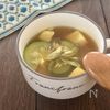 みょうが香る♪《ズッキーニと豆腐の夏カレースープ》