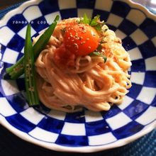 10分レシピ♡濃厚♡明太釜玉うどん