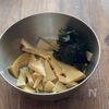 新たけのことわかめの大人の白だしマヨ和え/お弁当にもの工程3