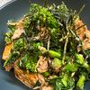 楽ラク手抜キッチン🐶🐾の作ってみた!投稿(焼き厚揚げと菜の花の♪和風ツナマヨわさポン和え😘✨)