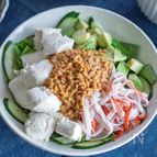 【豆腐のサラダ〜納豆ドレッシング】ヘルシー&満足感♪