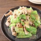 簡単♪時短！豚こまとキャベツのねぎ塩ガーリック炒め