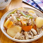 みんな大好き定番和食☆豚こま肉で節約♪『味染み♡豚じゃが』