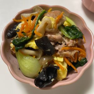 824684の作ってみた!投稿(ご飯がすすむ中華おかず☆『豚こま肉と青梗菜の中華炒め』)