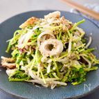 【節約副菜！レンジで簡単！】豆苗ともやしのごまマヨ
