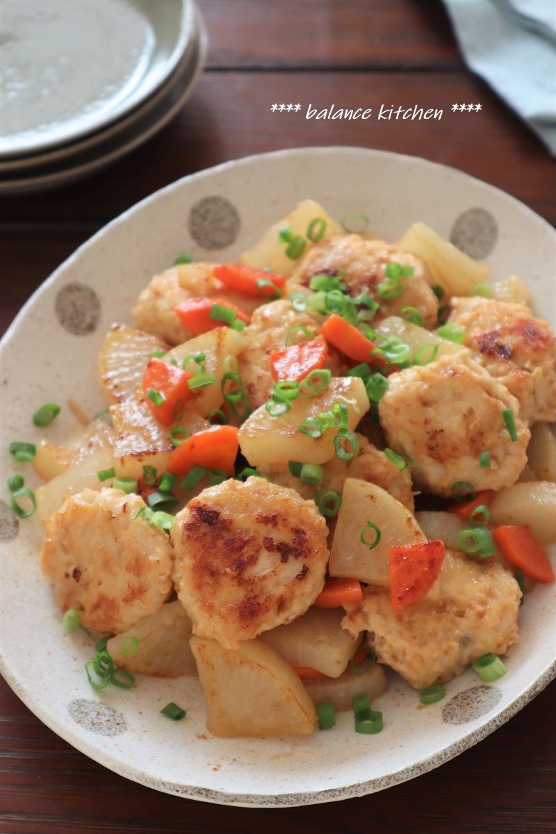 ダイエット えのき入りつくねと大根のオイスターマヨ炒め | レシピ