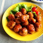 【豚こまで♪照り焼きミートボール】揚げずに簡単！子供に人気