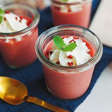 5分で作れる❢簡単いちごミルクプリン