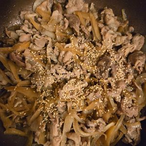れみーの作ってみた!投稿(簡単節約☆豚こまとごぼうのしぐれ煮。)