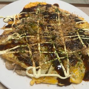 ぽちゃこの作ってみた!投稿(☆いっぺん食べたらやめられない☆🤩☆夜店のとん平焼き☆🍺)