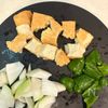ボリューム満点！豚肉と絹揚げのヤンニョム風炒めの工程1