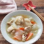 放置で完成！とろとろ大根と鶏肉のうま塩スープ煮