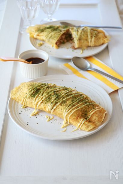 ソース味！くるっと卵でとんぺいチャーハン