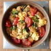 ワンパン10分!【鶏むね肉とトマトのとろたま中華炒め】の工程4