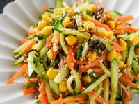 塩もみいらず『胡瓜ととうもろこしの塩昆布和え』簡単副菜♡