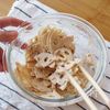 れんこんの塩辛クリームチーズ和えの工程5