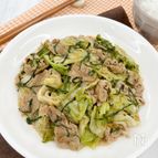 ご飯おかわり♪豚こまキャベツと大葉のごま味噌炒め【簡単主菜】
