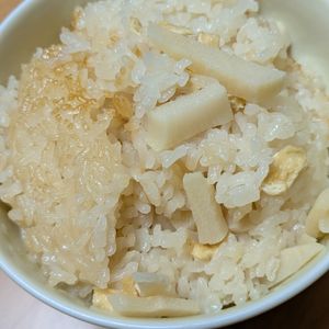 かめちゃん🐢の作ってみた!投稿(【たけのこと油揚げの炊き込みごはん】白だしで♪春の炊き込み♡)