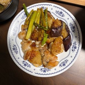 1120414の作ってみた!投稿(鶏肉とアスパラのレモンバターソテー)