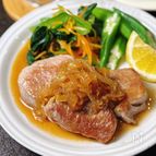 【豚ヒレステーキ オニオンわさびソース】簡単ごちそうおかず♡