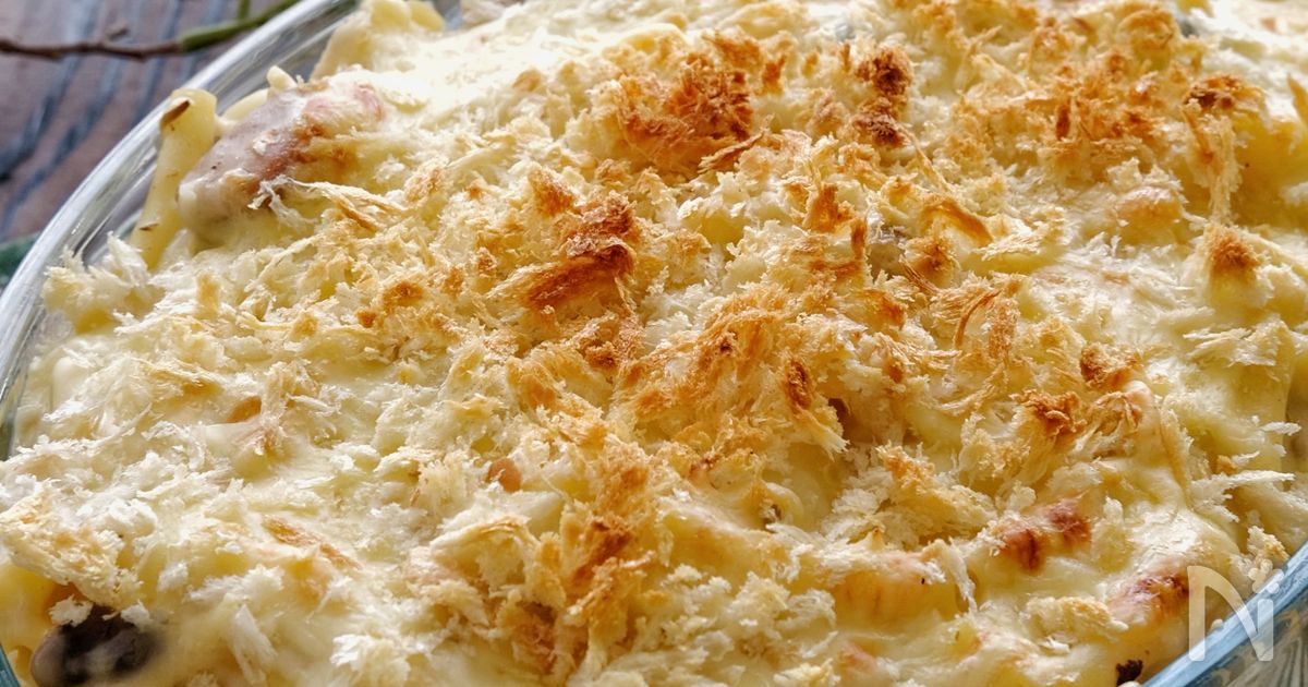 ドーンと焼きます！＊マカロニチキングラタン＊