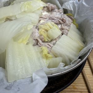 さきっちょの作ってみた!投稿(豚とレンコンの豆腐蒸し ～甘酒と生姜のあったかソース～)