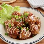 コロンと可愛い♪豚こま甘酢マヨボール