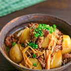 作り置きにも◎！里芋と牛こまとえのきのほっこり煮