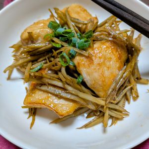 39821の作ってみた!投稿(【ご飯がススム】タレが美味しい鶏むね肉とごぼうの甘辛炒め)