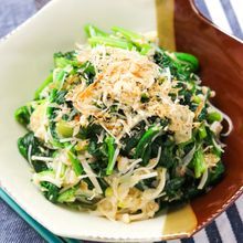 麺つゆ&ポン酢！ご飯が進む『ほうれん草とえのきの激旨お浸し』