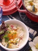 かぼちゃdeカルボナーラ風＊チーズリゾット＊