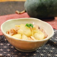 とろける！冬瓜と豚バラの煮物。やさしい和風味のおかず。