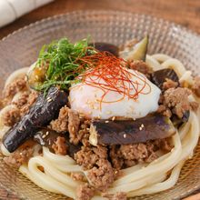 甘辛なす【とろたま冷やしうどん】