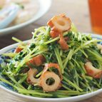 レンチン2分。豆苗とちくわのさっぱりナムル【時短・簡単】
