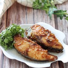 アツアツご飯に！ビールに最高♡さわらのガーリックオイポン焼き