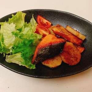 りんの作ってみた!投稿(鮭と長いものバター醤油照り焼き【#簡単 #男子が喜ぶ】)