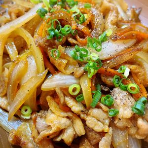 みおの作ってみた!投稿(ご飯に合う！タレが美味しい♡【 豚バラ玉ねぎの旨だれ炒め】)