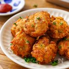 【何度も作りたい♡】鶏むねと豆腐のかりふわナゲット☆節約にも
