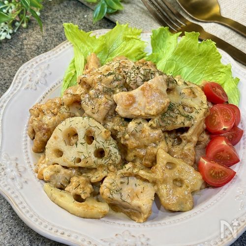 レンジ8分で絶品♡【鶏とれんこんのタンドリーマヨ】リピ確定！