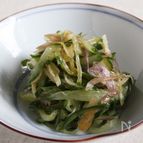 胡麻油薫る茗荷と胡瓜のぴりり山椒和え