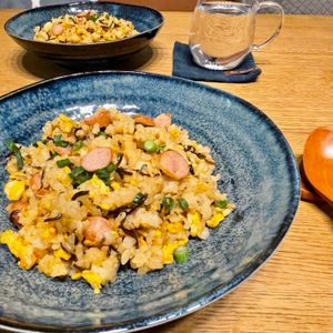 グリーンラテの作ってみた!投稿(【塩こんぶバター炒飯】ウインナーと卵で絶品炒飯!味付け簡単♪)