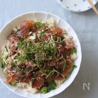 鰹の手捏ね寿司。