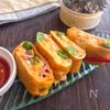 春の旬!スナップえんどうとハムの卵焼き