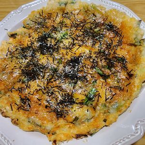 ナムディの作ってみた!投稿(絶品！ねぎと餅とチーズの磯辺焼き風チヂミ)