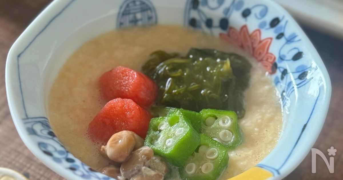 とろろ汁【色々のっけて栄養たっぷり】