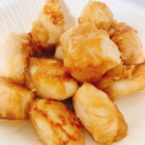お料理happy🍀の作ってみた!投稿(焼くだけ簡単！【鶏むね肉のガーリック醤油】しっとりコクうま♡)