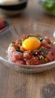 鰹の韮ユッケ