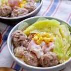 包まないロールキャベツ♪肉団子とキャベツの中華風おかずスープ