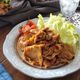 簡単10分☆豚こまのハンバーグ炒め。